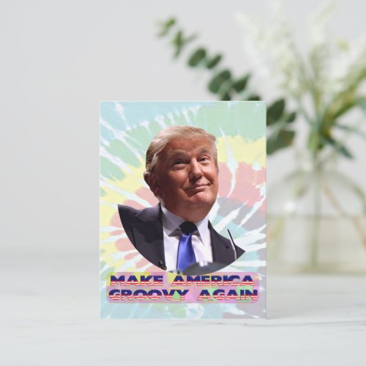 Machen Sie Amerika wieder zum Erwachen - eine Kraw Postkarte (Stehend Vorderseite)