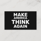 Machen Sie Amerika wieder zum Nachdenken über Bewe Visitenkarte (Vorderseite)