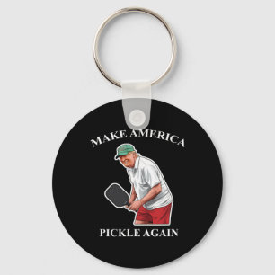 Machen Sie Amerika wieder zum Pickleball Donald Tr Schlüsselanhänger