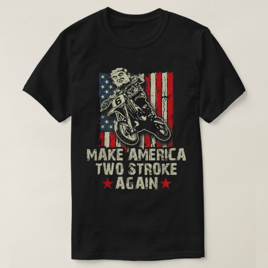 Machen Sie Amerika wieder zum Shirt-Biker für Trum T-Shirt (Design vorne)