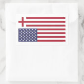 Machen Sie Amerika wieder zur Fahne Rechteckiger Aufkleber (Tasche)