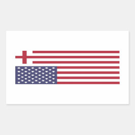 Machen Sie Amerika wieder zur Fahne Rechteckiger Aufkleber