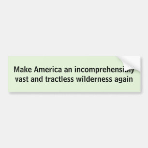Machen Sie Amerika-Wildnisaufkleber Autoaufkleber