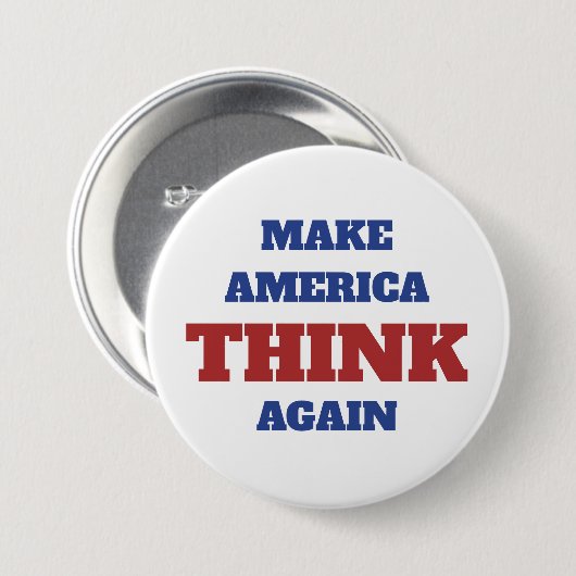 Machen Sie Amerika zum 4. Juli zum Nachdenken Button (Vorne & Hinten)