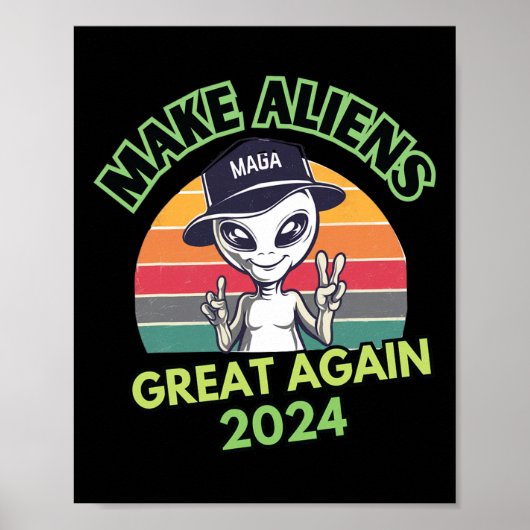 Machen Sie Außerirdischen wieder großartig Mega Tr Poster (Vorne)