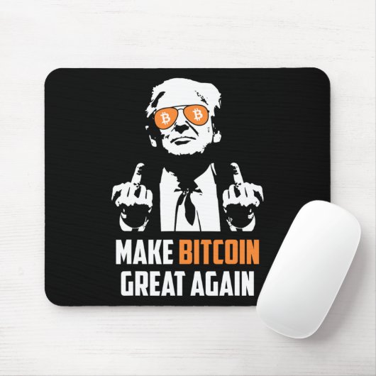 Machen Sie Bitcoin wieder groß Funny Maga Pro Trum Mousepad (Mit Mouse)