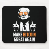 Machen Sie Bitcoin wieder groß Funny Maga Pro Trum Mousepad (Vorne)