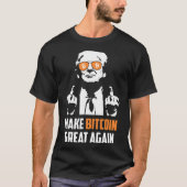 Machen Sie Bitcoin wieder groß Funny Maga Pro Trum T-Shirt (Vorderseite)