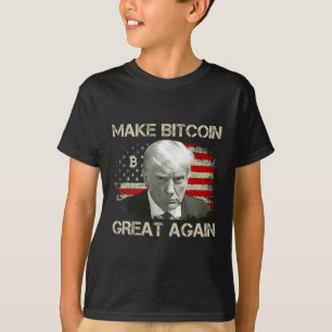 Machen Sie Bitcoin wieder groß Funny Maga Pro Trum T-Shirt