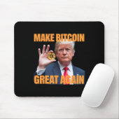 Machen Sie Bitcoin wieder groß, Funny Trump Bitcoi Mousepad (Mit Mouse)