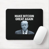 Machen Sie Bitcoin wieder groß, Funny Trump Bitcoi Mousepad (Mit Mouse)