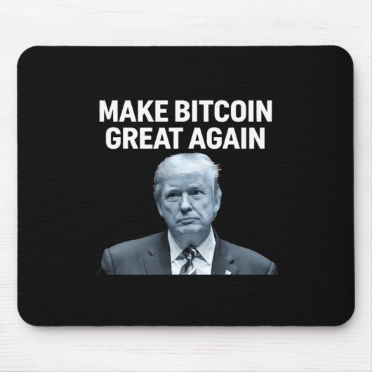 Machen Sie Bitcoin wieder groß, Funny Trump Bitcoi Mousepad (Vorne)