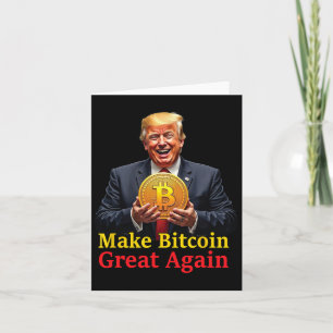 Machen Sie Bitcoin wieder groß Trump Bitcoin Crypt Karte