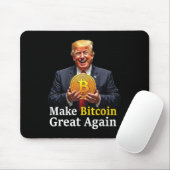 Machen Sie Bitcoin wieder groß Trump Bitcoin Crypt Mousepad (Mit Mouse)