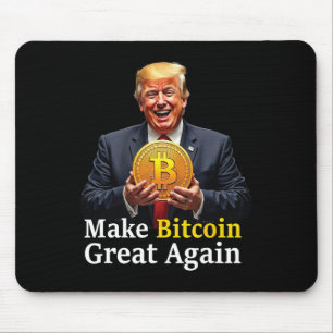 Machen Sie Bitcoin wieder groß Trump Bitcoin Crypt Mousepad