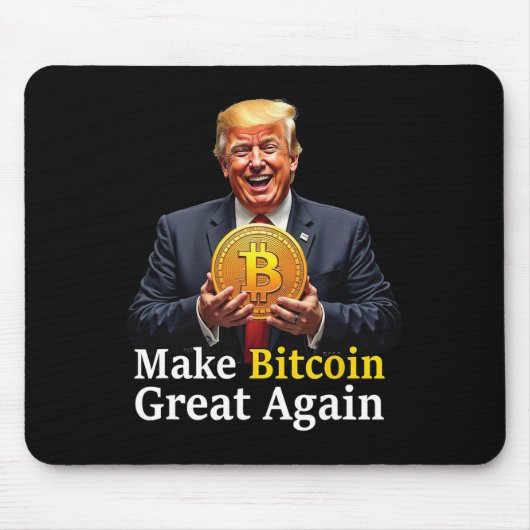 Machen Sie Bitcoin wieder groß Trump Bitcoin Crypt Mousepad (Vorne)