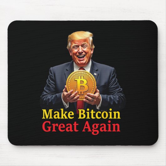 Machen Sie Bitcoin wieder groß Trump Bitcoin Crypt Mousepad (Vorne)
