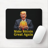 Machen Sie Bitcoin wieder groß Trump Bitcoin Crypt Mousepad (Mit Mouse)
