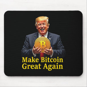 Machen Sie Bitcoin wieder groß Trump Bitcoin Crypt Mousepad