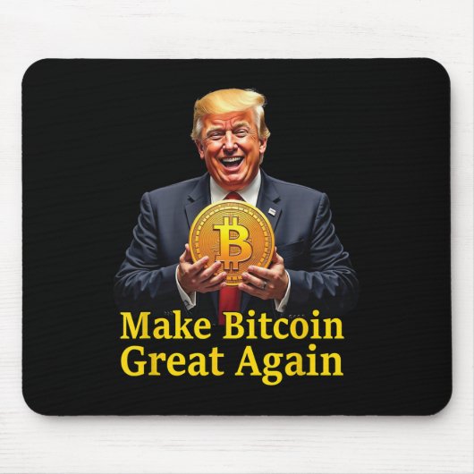 Machen Sie Bitcoin wieder groß Trump Bitcoin Crypt Mousepad (Vorne)