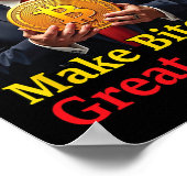 Machen Sie Bitcoin wieder groß Trump Bitcoin Crypt Poster (Ecke)