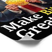 Machen Sie Bitcoin wieder groß Trump Bitcoin Crypt Poster (Ecke)