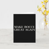 Machen Sie Bocce wieder groß - Funny Trump Launch  Karte (Gelbe Blume)