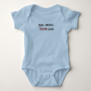 Machen Sie Bodysuit Amerika-Liebe wieder Baby Strampler