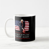 Machen Sie Bowling wieder groß - Funny Trump Bowli Kaffeetasse (Links)
