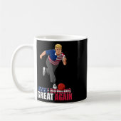 Machen Sie Bowling wieder groß - Funny Trump Bowli Kaffeetasse (Links)