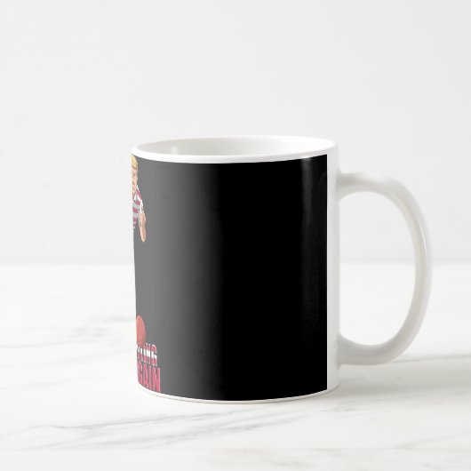 Machen Sie Bowling wieder groß - Funny Trump Bowli Kaffeetasse (Rechts)