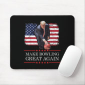 Machen Sie Bowling wieder groß - Funny Trump Bowli Mousepad (Mit Mouse)