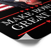 Machen Sie Bowling wieder groß - Funny Trump Bowli Poster (Ecke)