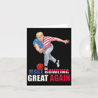 Machen Sie Bowling wieder groß, lustiger Trump-Bow Karte