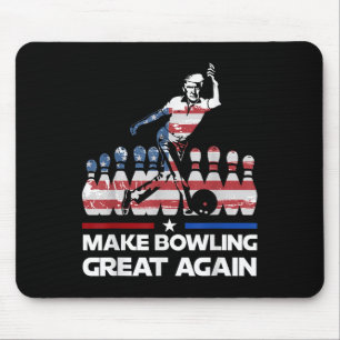 Machen Sie Bowling wieder großartig Trump - US-Fla Mousepad