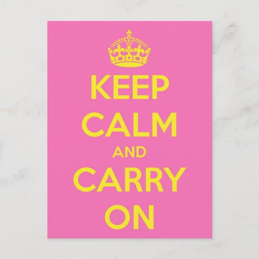 Machen Sie Bubblegum und Sonnenschein weiter Postkarte (Vorderseite)