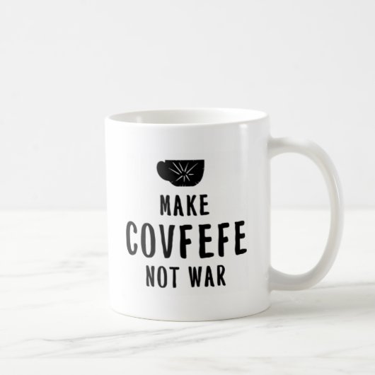 machen Sie covfefe nicht Krieg Kaffeetasse (Rechts)