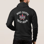 Machen Sie Crypto wieder groß für Männer Hoodie (Rückseite)