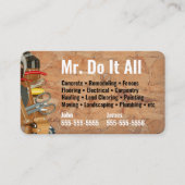 Machen Sie das alles Handyman Business Card Visitenkarte (Vorderseite)