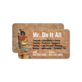 Machen Sie das alles Handyman Business Card Visitenkarte