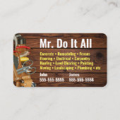 Machen Sie das alles Handyman Business Card Visitenkarte (Vorderseite)