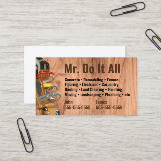 Machen Sie das alles Handyman Business Card Visitenkarte