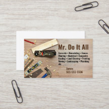 Machen Sie das alles Handyman Business Card