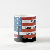 Machen Sie das amerikanische Öl wieder groß Kaffeetasse (Mittel)