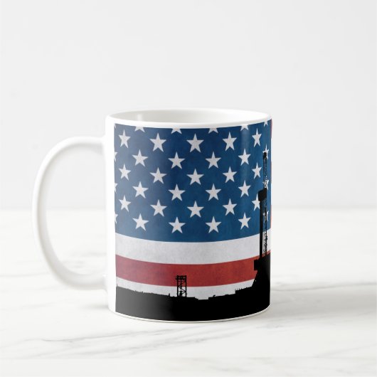 Machen Sie das amerikanische Öl wieder groß Kaffeetasse (Links)