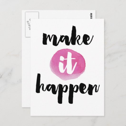 Machen Sie das Angebot Postkarte (Vorne/Hinten)