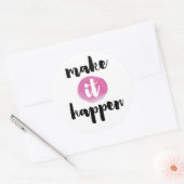 Machen Sie das Angebot Runder Aufkleber (Umschlag)