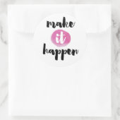 Machen Sie das Angebot Runder Aufkleber (Tasche)