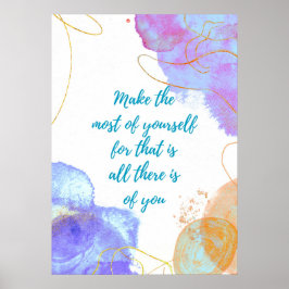 Machen Sie das Beste aus sich Poster