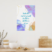 Machen Sie das Beste aus sich Poster (Küche)